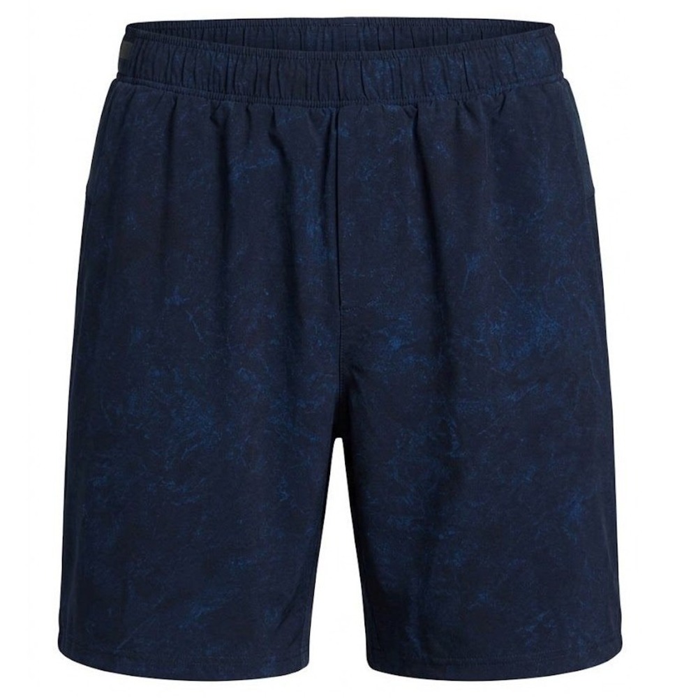 Lululemon Mens Blue Marble Athletic Training Shorts Size Small 6" Inseam - CJ
